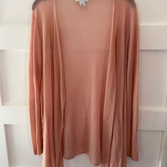 Vintage Peck&Peck Women's Peach Cardigan Sweater size medium - Picture 3 of 11